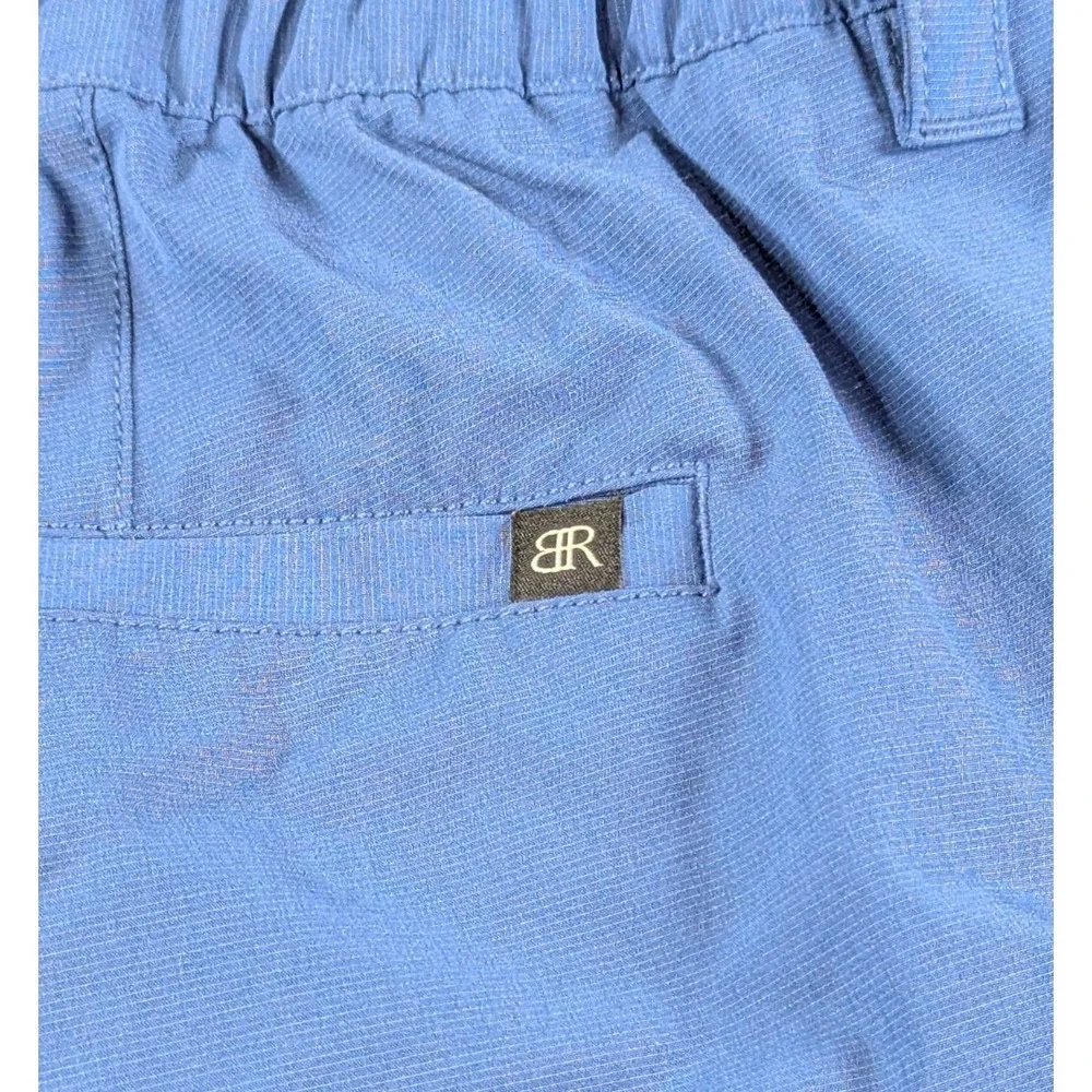 Banana‎ Republic Mens Core Temp Chino Shorts 38 Blue Solid